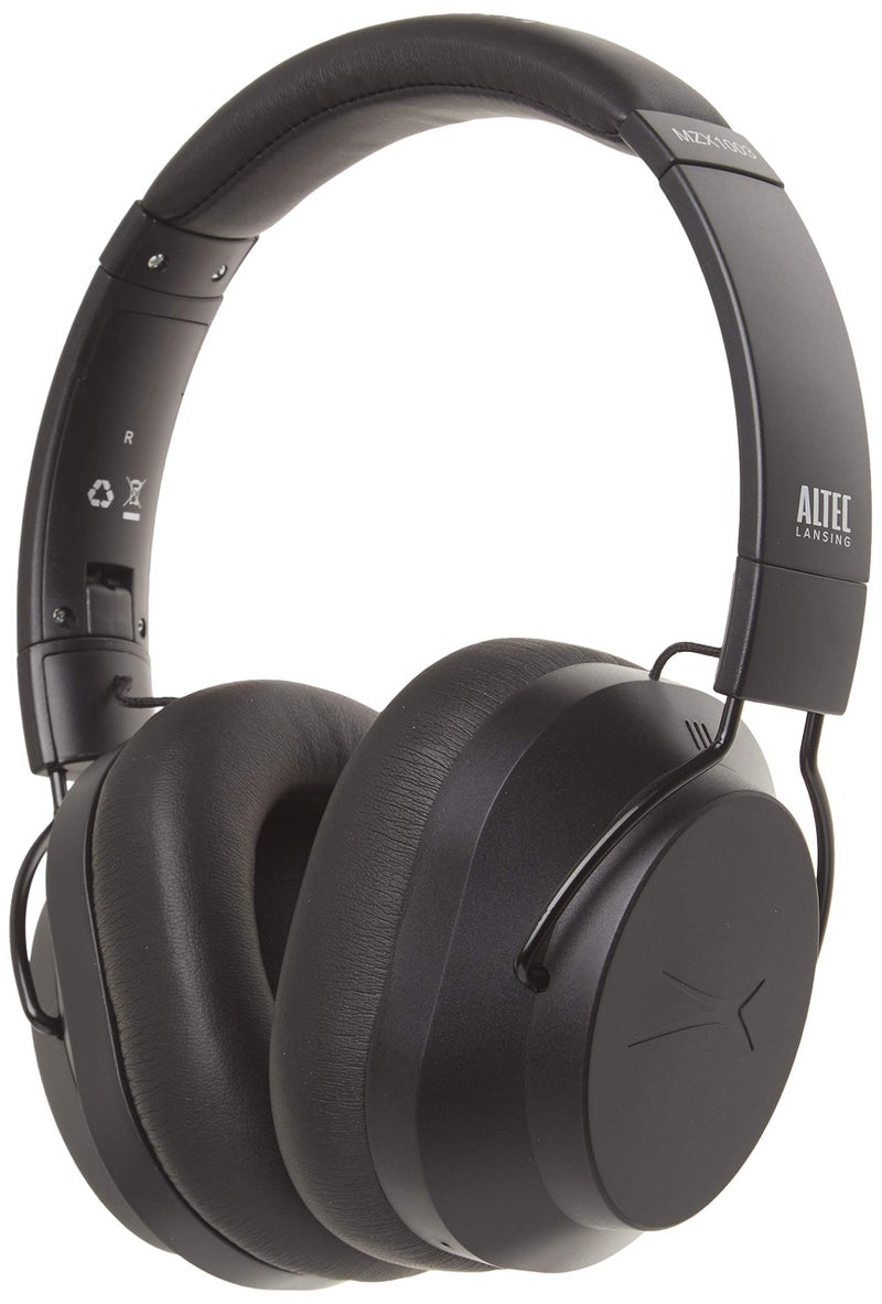 Altec Lansing Whisper Active Noise Cancelling Headphones, Black (MZX1003-BLK) - Image 1